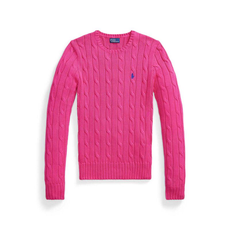 Polo Ralph Lauren Cable-Knit Cotton Crewneck Sweater image number 1